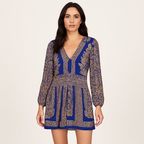 Anna Sui Dresses & Skirts - Anna Sui Bohemian Paisley Patterned Mini Dress Sz. 6